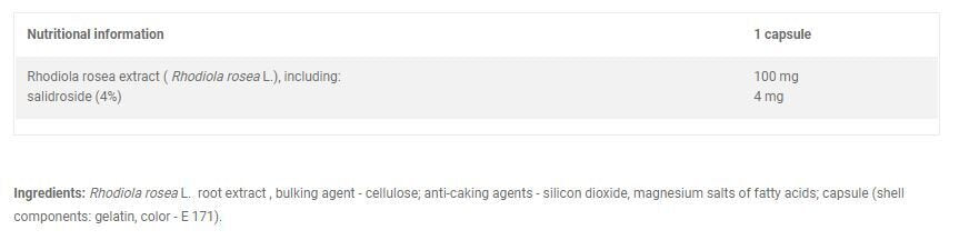 Rhodiola Rosea Premium 30 Caps OLIMP - Feel You