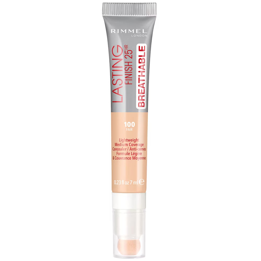 Rimmel London, Lasting Finish, Natural Medium Coverage, Cream Concealer, 100, Fair, 7 ml - Feel You