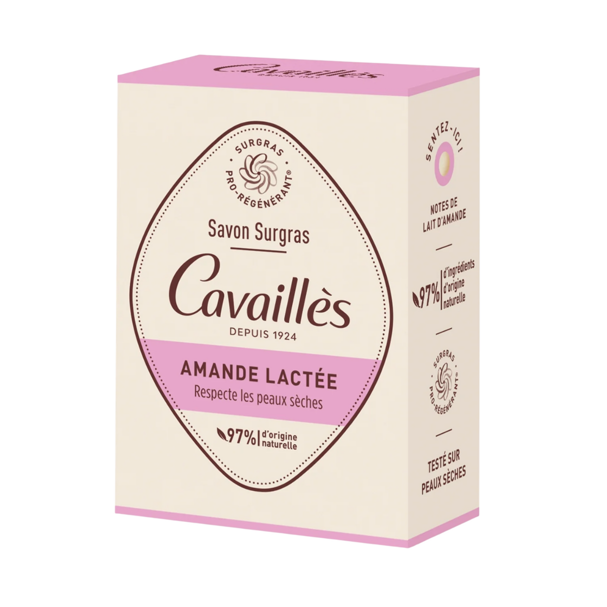 Roge Cavailles, Almond Milk, Hydrating, Soap Bar, 100 g - Feel You