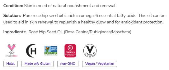 Rose Hip Seed Oil | 100% Pure - 118 мл - Feel You