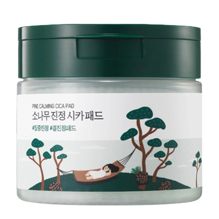 Round Lab - Pine Calming Cica Pad - Soothing and smoothing facial tampons - 50 pcs - Feel You