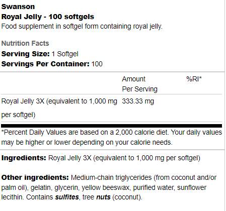 Royal Jelly 333 mg 100 Гел капсули - Feel You