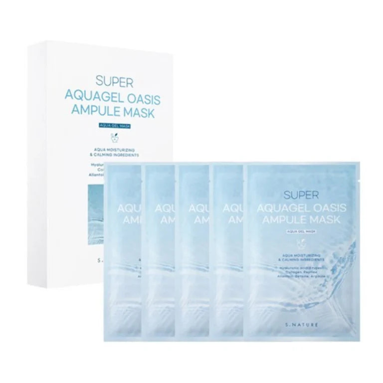 S.NATURE - Super Aquagel Oasis Ampoule Mask - 1 Pack (5 pieces) - Feel You