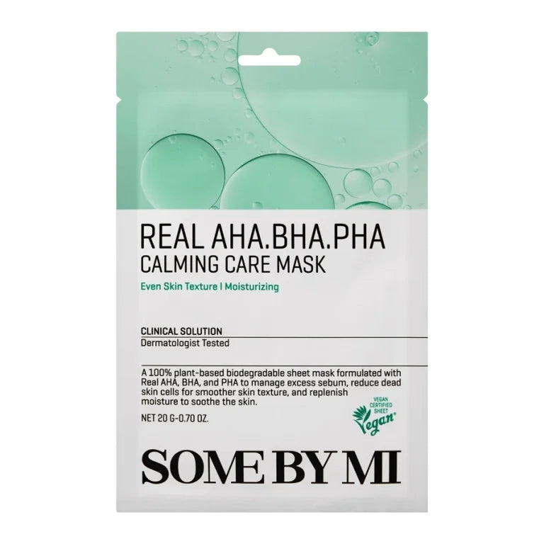 SOME BY MI - Real AHA-BHA-PHA Calming Care Mask - 1pc - Feel You