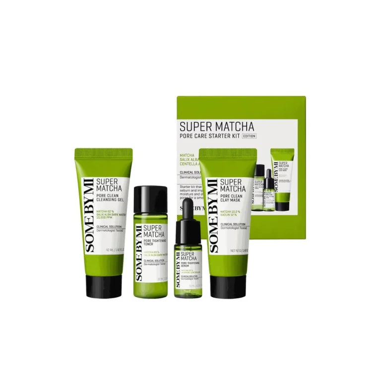 SOME BY MI - Super Matcha Pore Care Starter Kit (Edition) - 1set (4items) - Feel You