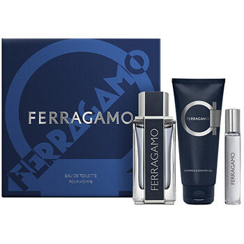 Salvatore Ferragamo - Ferragamo for Men Dárková sada EDT 100 ml, sprchový gel a šampon 100 ml a miniaturka EDT 15 ml - 100ml - Feel You