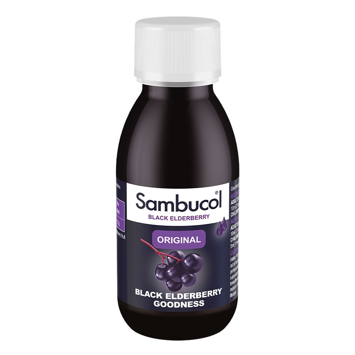 Sambucol, Original, Black Eldeberry Extract, Support The Immune System, Syrup, 120 ml - Feel You