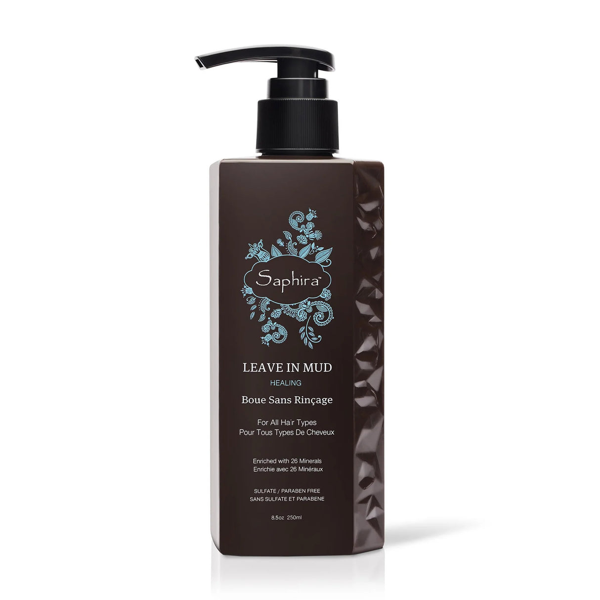 Saphira, Leave In Mud, Paraben-Free, Hair Leave-In Conditioner, For Moisturizing, 250 ml - Feel You