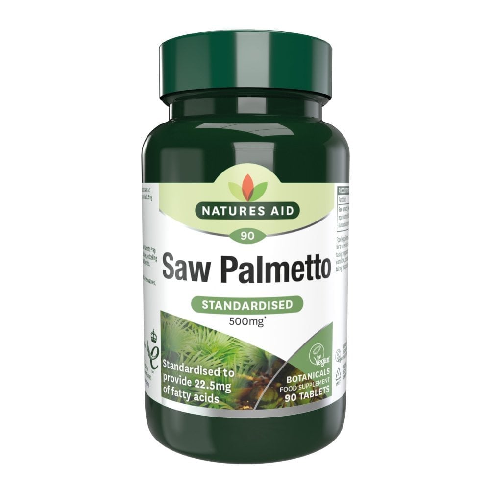 Сао палмето (Saw Palmetto) 500мг 90 таблетки, Natures Aid - Feel You
