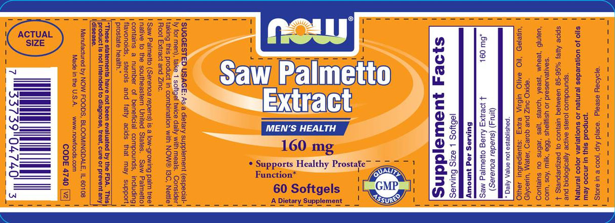 Saw Palmetto Extract 160 mg - 60 Гел капсули - Feel You