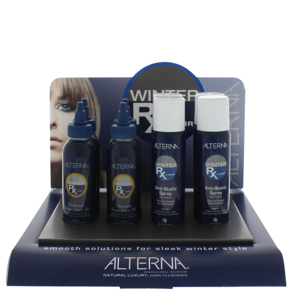 Set Alterna: Winter Rx, Hair Spray Treatment, Against Hair Static, 4 pcs, 92 g + Winter Rx, Hair Oil Treatment, Against Hair Static, 4 pcs, 100 ml - Feel You