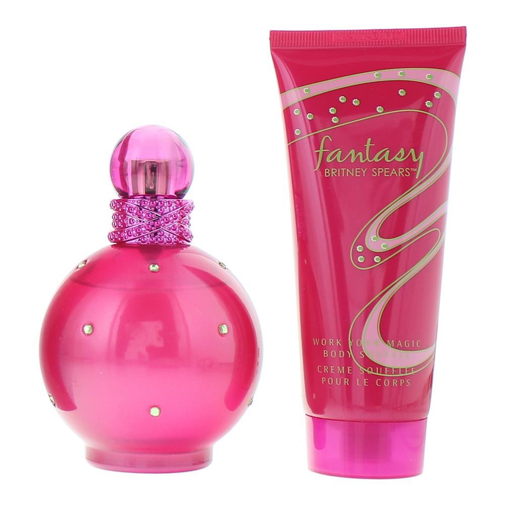 Set Britney Spears: Fantasy, Eau De Parfum, For Women, 100 ml + Fantasy, Hydrating, Body Souffle, 100 ml - Feel You