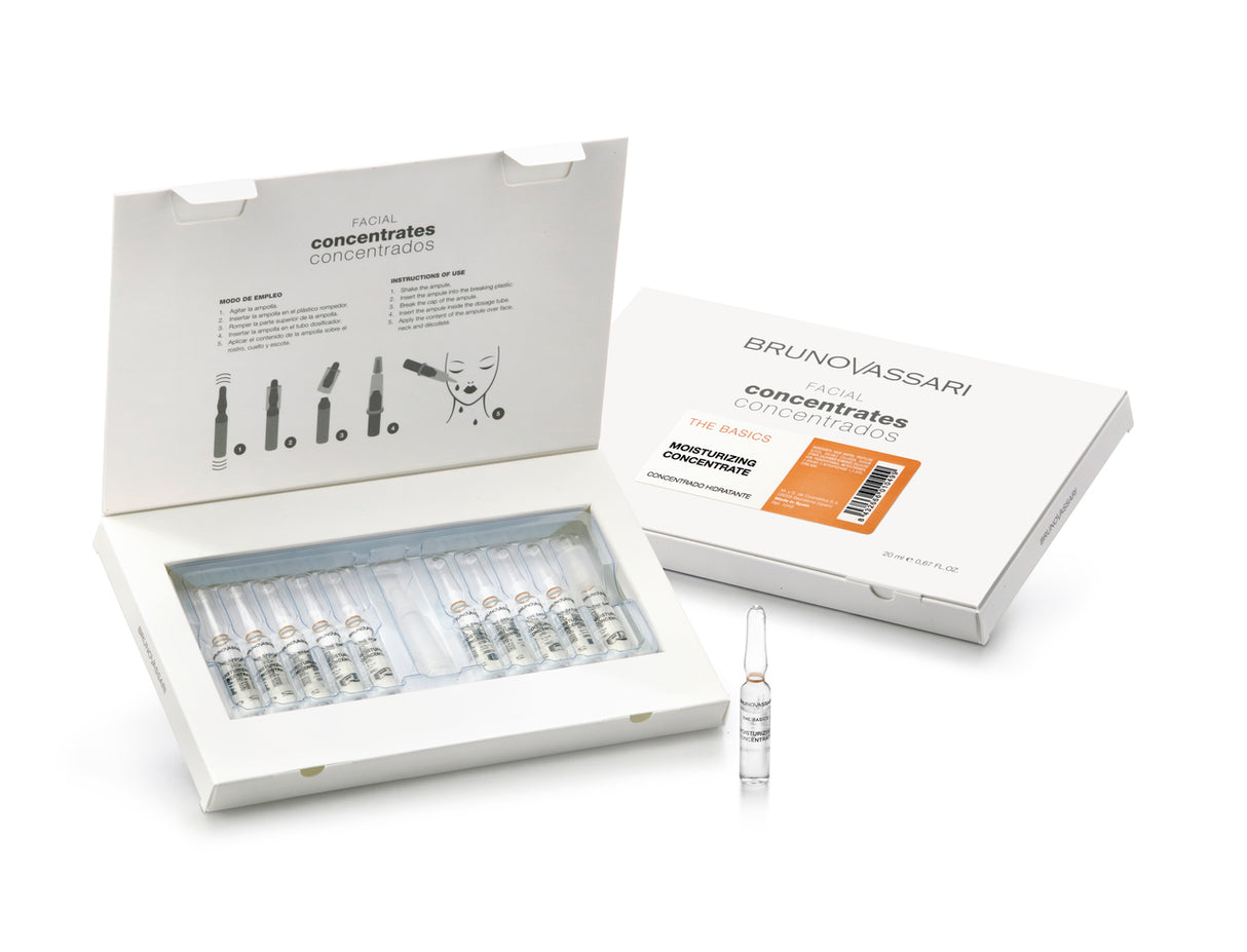 Set, Bruno Vassari, The Basics, Salicylic Acid, Moisturizing, Concentrate, For Face, 10 pcs, 2 ml - Feel You
