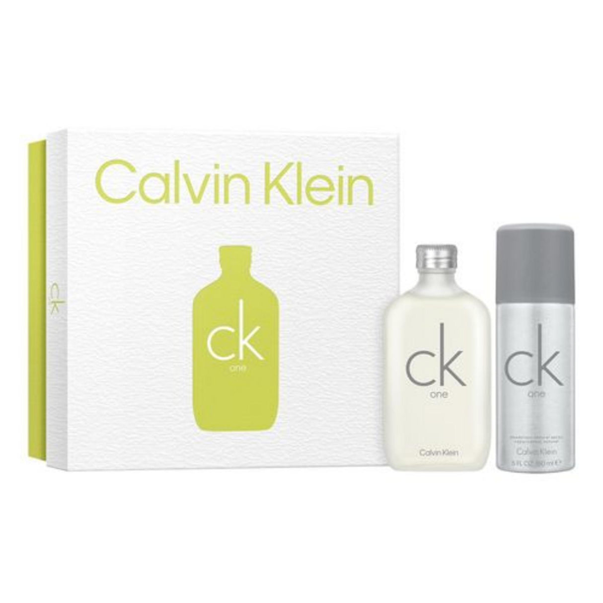 Set Calvin Klein: CK One, Eau De Toilette, Unisex, 100 ml + CK One, 24h Protection, Deodorant Spray, For Men, 150 ml - Feel You