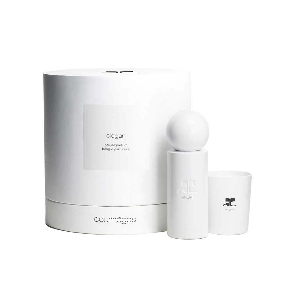 Set Courreges: Slogan, Eau De Parfum, Unisex, 100 ml + Slogan, Scented Candle, 75 g - Feel You