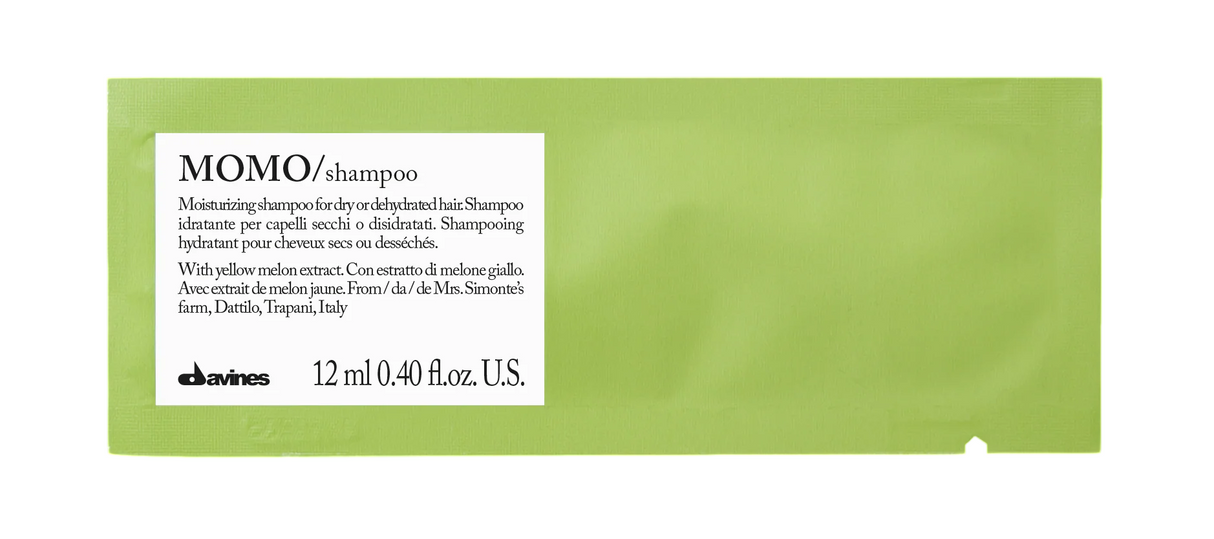 Set, Davines, Momo, Hair Shampoo, Moisturizing, 12 pcs, 12 ml *Sample - Feel You