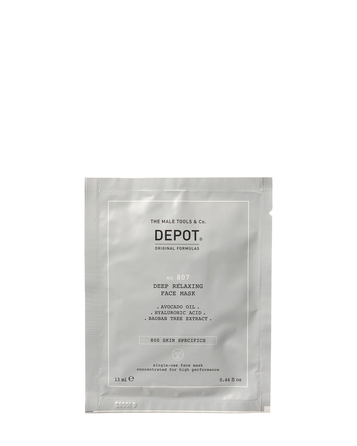 Set, Depot, 800 Skin Specifics No. 807, Hyaluronic Acid, Soothing/Hydrating & Nourishing, Sheet Mask, For Face, Day, 12 pcs, 13 ml - Feel You