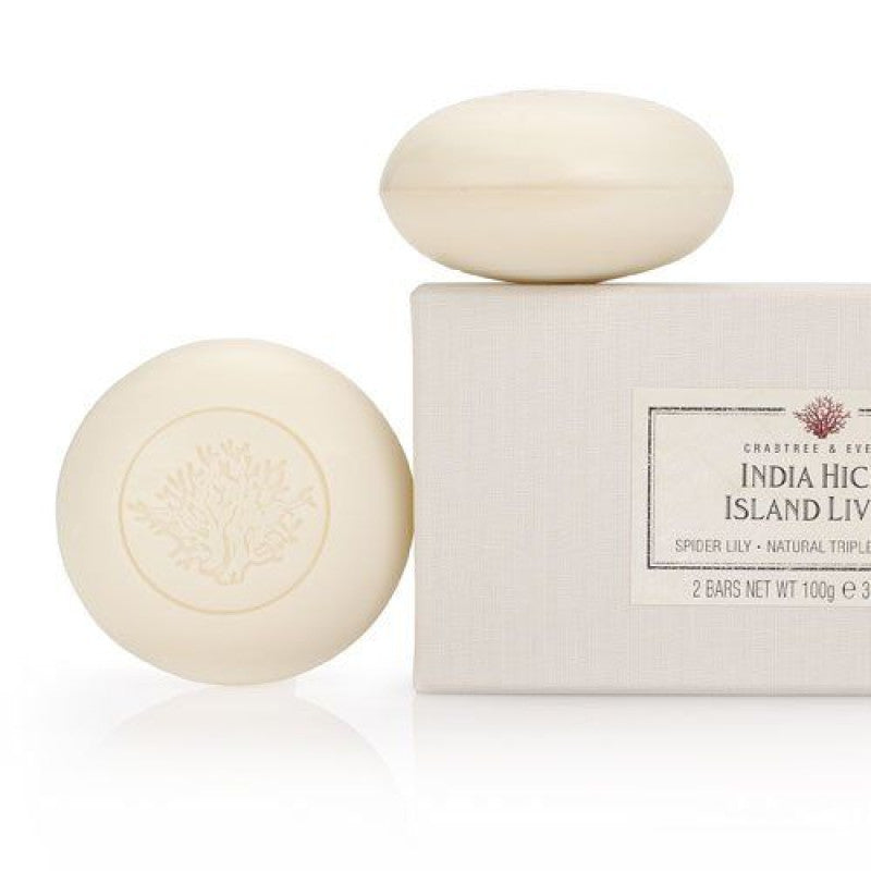 Set Duo, Crabtree & Evelyn, India Hicks Island Living, Hydrating, Soap Bar, 2 pcs, 100 g - Feel You