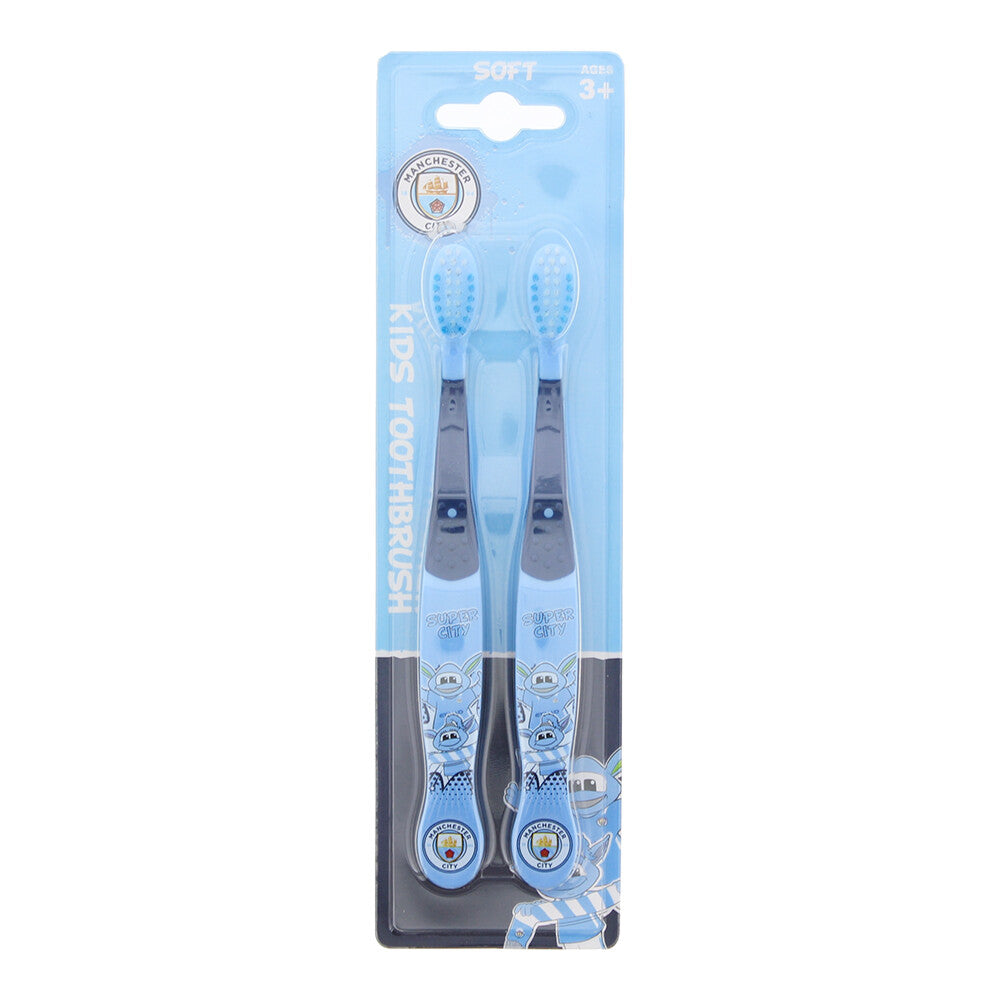 Set Duo, Epl, Manchester City, Toothbrush, Blue, 2 pcs - Feel You