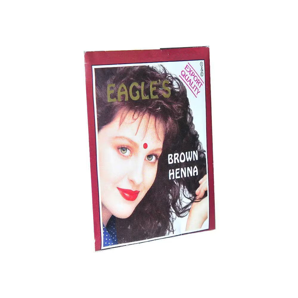 Set, Eagles, Henna Hair Color, Permanent Hair Dye, Brown, 6 pcs, 10 g - Feel You