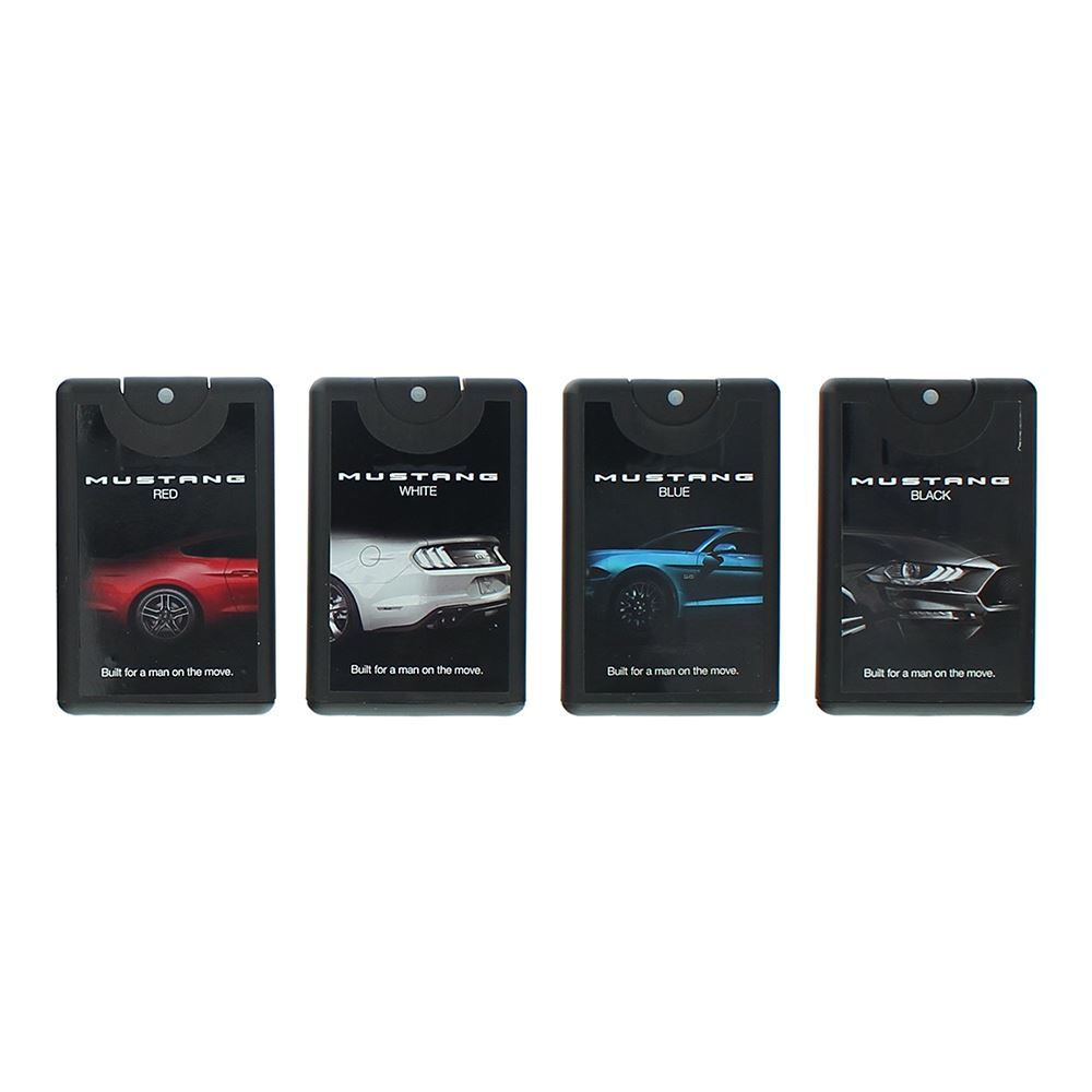 Set Ford: Mustang White, Eau De Toilette, For Men, 20 ml + Mustang Red, Eau De Toilette, For Men, 20 ml + Mustang Black, Eau De Toilette, For Men, 20 ml + Mustang Blue, Eau De Toilette, For Men, 20 ml - Feel You