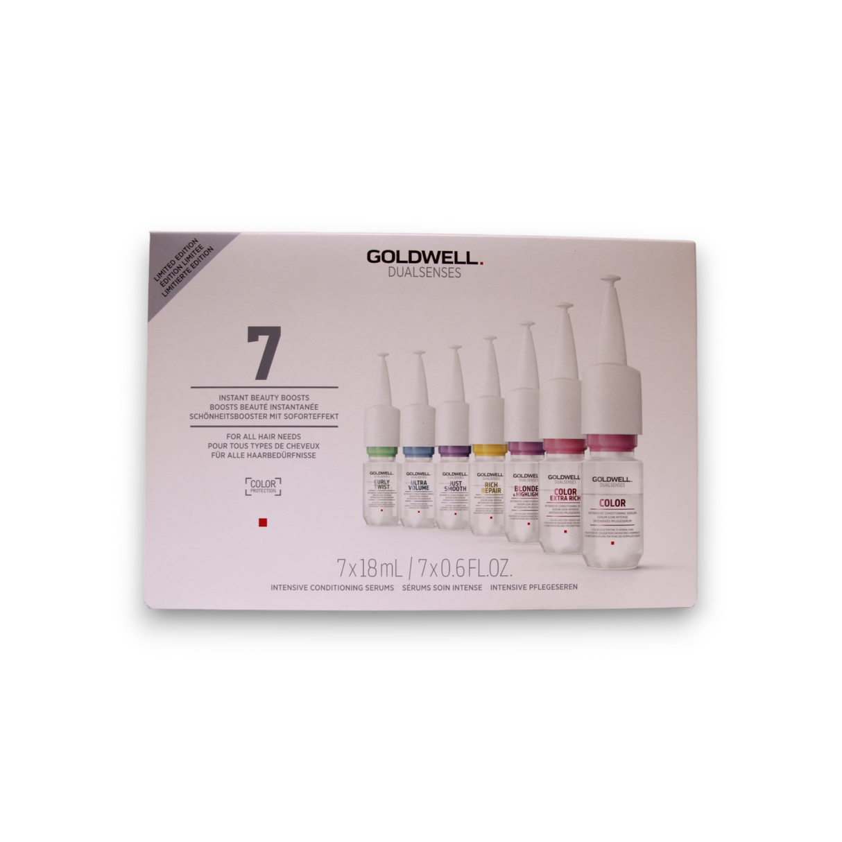 Set, Goldwell, Dualsenses Instant Beauty Boosts, Hair Serum, For Hydration, 7 pcs, 18 ml - Feel You