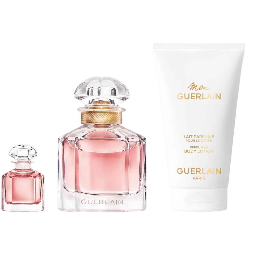 Set Guerlain: Mon Guerlain, Eau De Parfum, For Women, 50 ml + Mon Guerlain, Eau De Parfum, For Women, 5 ml + Mon Guerlain, Body Lotion, Body, 75 ml - Feel You