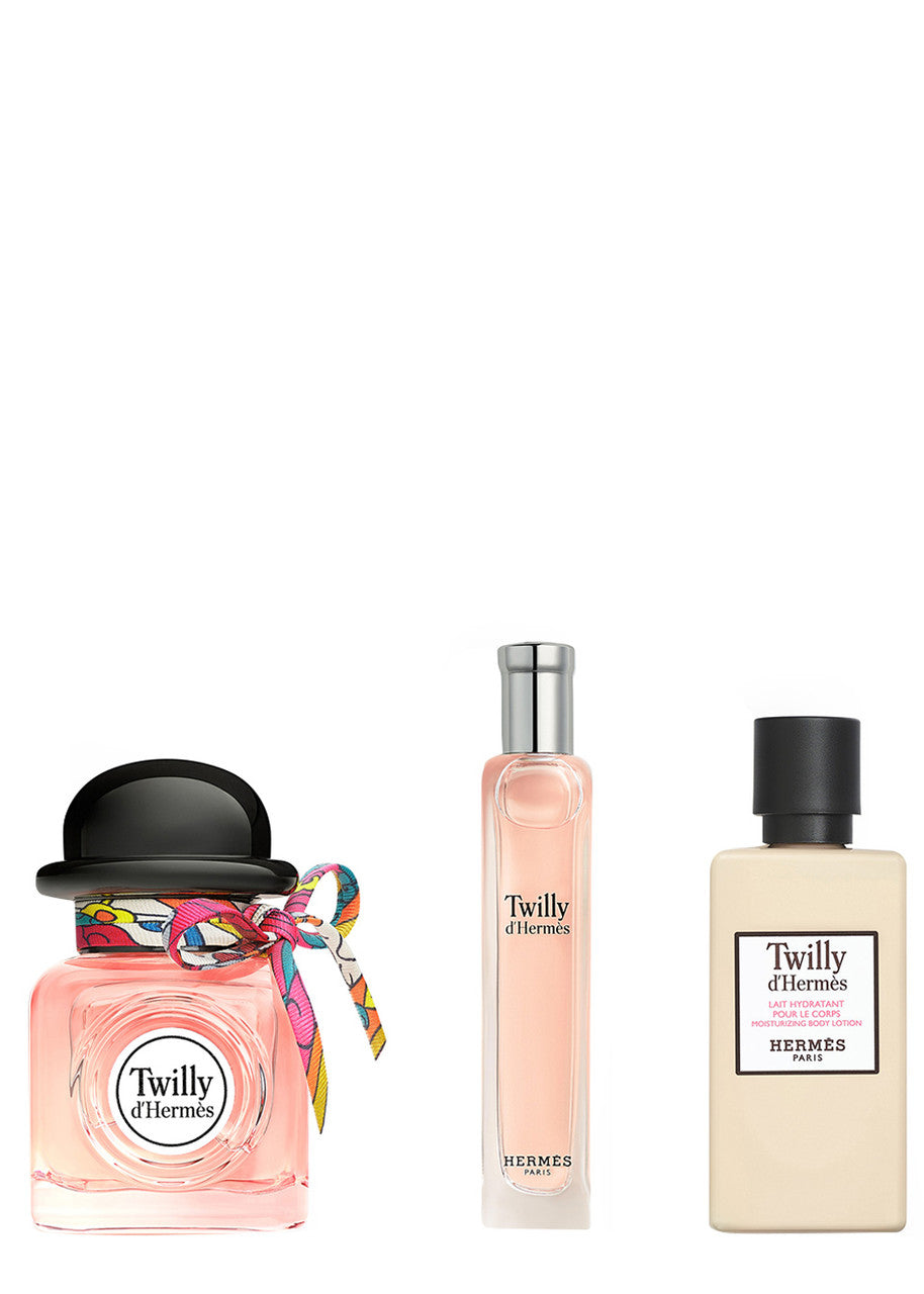Set Hermes: Twilly d'Hermes, Eau De Parfum, For Women, 50 ml + Twilly d'Hermes, Eau De Parfum, For Women, 15 ml + Twilly d'Hermes, Body Lotion, Body, 40 ml - Feel You