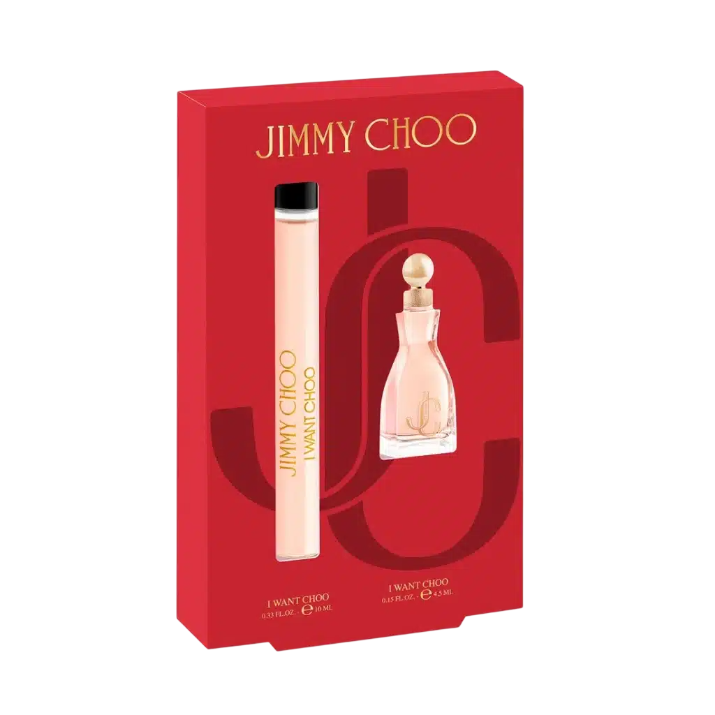 Set Jimmy Choo: I Want Choo, Eau De Parfum, For Women, 10 ml + I Want Choo, Eau De Parfum, For Women, 4.5 ml *Miniature - Feel You