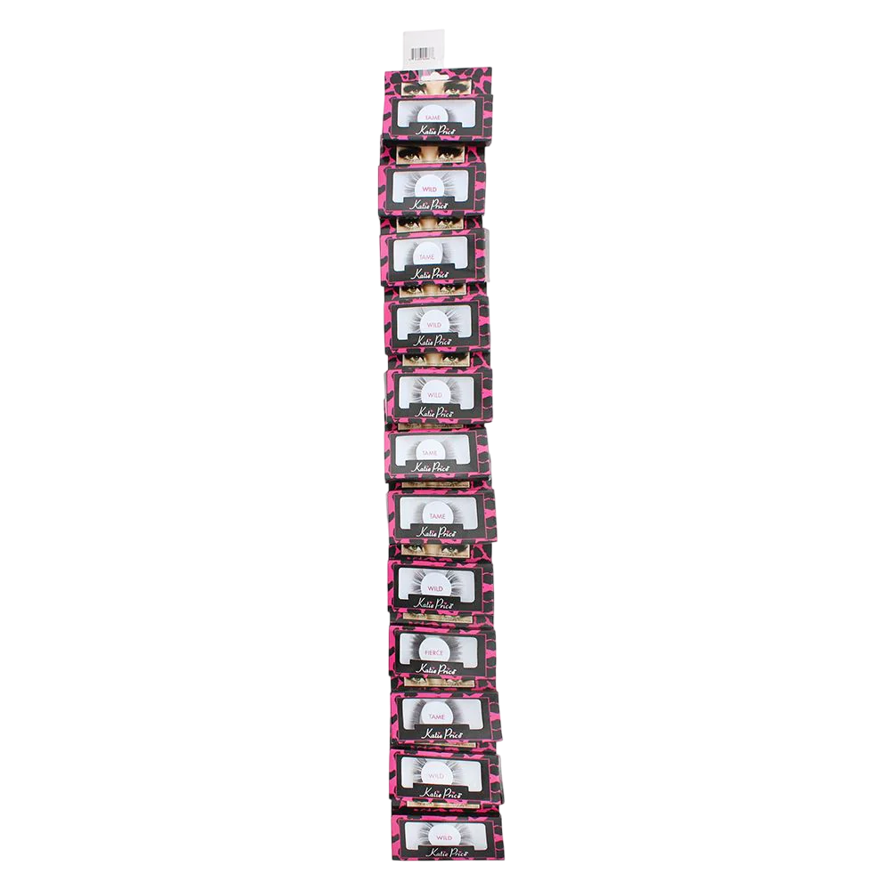 Set, Katie Price, Clip Strip, False Eyelashes, 12 pcs - Feel You