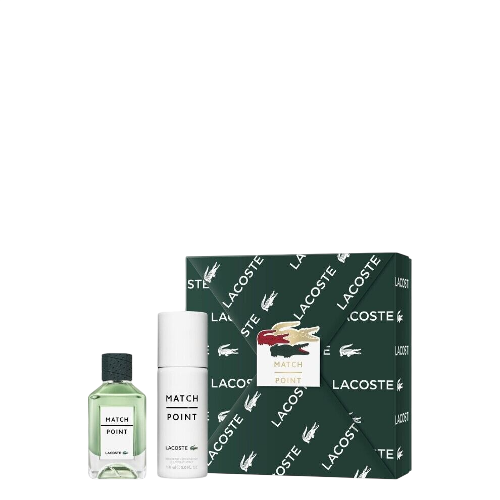 Set Lacoste: Match Point, Eau De Toilette, For Men, 100 ml + Match Point, Deodorant Spray, For Men, 150 ml - Feel You