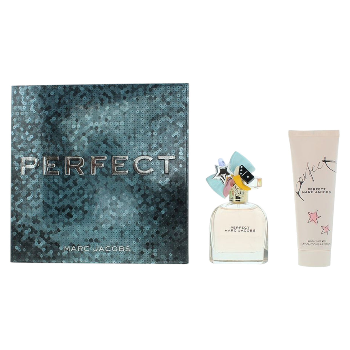 Set Marc Jacobs: Perfect, Eau De Parfum, For Women, 50 ml + Perfect, Hydrating, Body Lotion, 50 ml - Feel You
