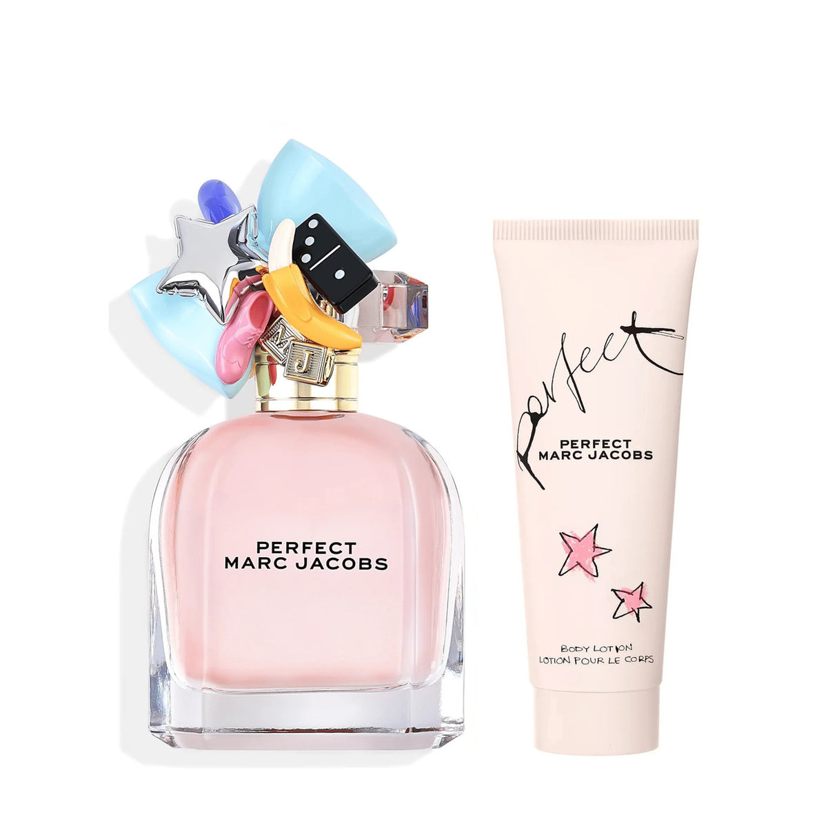 Set Marc Jacobs: Perfect, Eau De Parfum, For Women, 50 ml + Perfect, Moisturizing, Body Lotion, 75 ml - Feel You