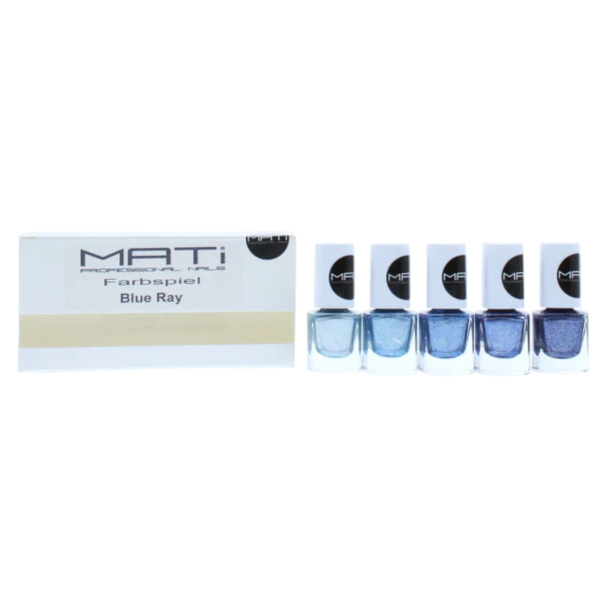 Set, Mati, Blue Ray, Nail Polish, 5 pcs, 5 ml - Feel You