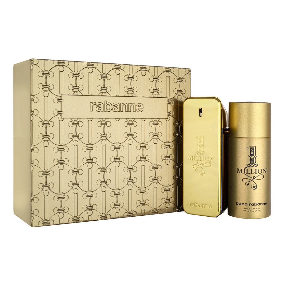 Set Paco Rabanne: 1 Million, Eau De Toilette, For Men, 50 ml + 1 Million, Deodorant Stick, For Men, 75 ml - Feel You