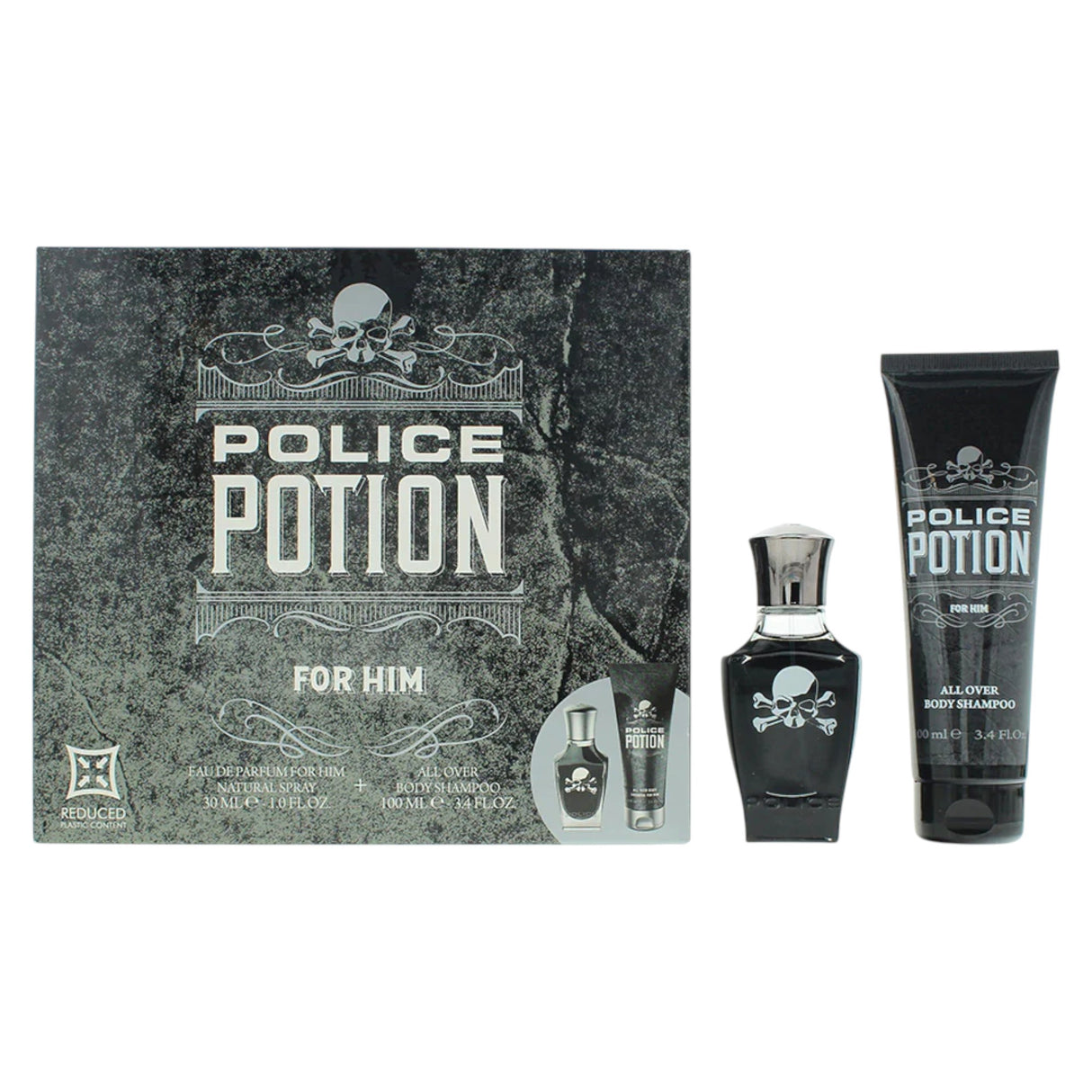 Set Police: Potion, Eau De Parfum, For Men, 30 ml + Potion, Hydrating, Body Lotion, 100 ml - Feel You