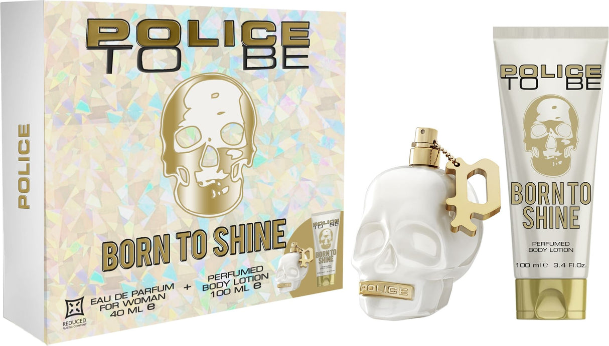 Set Police: To Be Born To Shine, Eau De Parfum, For Women, 40 ml + To Be Born To Shine, Hydrating, Body Lotion, 100 ml - Feel You
