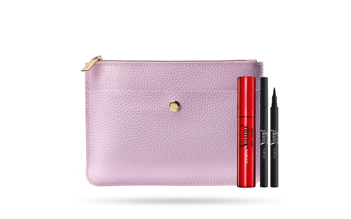 Set Pupa: Pupa, Liquid Eyeliner, Black, 1.5 ml + Vamp! Sexy Lashes, Paraben-Free, Mascara, 011, Sexy Black, 12 ml - Feel You