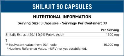 Shilajit 500 mg | 60% Fulvic Acid - 90 капсули - Feel You