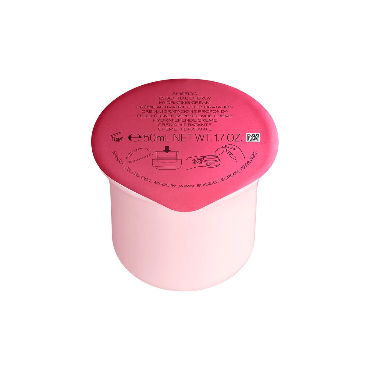 Shiseido, Essential Energy, Hydrating, Day, Cream, For Face, SPF 20, Refill, Refillable, 50 ml - Feel You