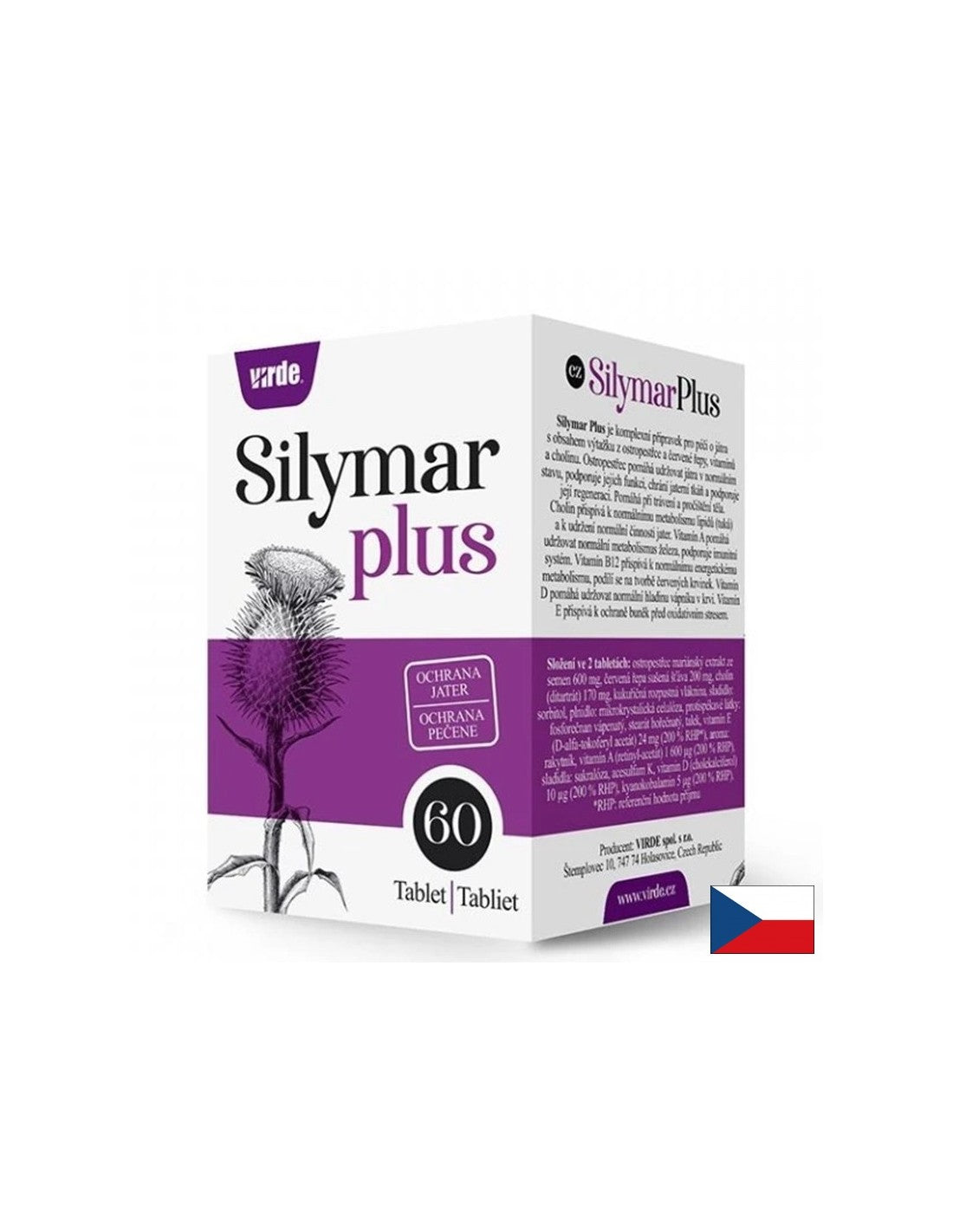 Silymar Plus – За здрав черен дроб С бял трън, холин и витамини 60 таблетки - Feel You