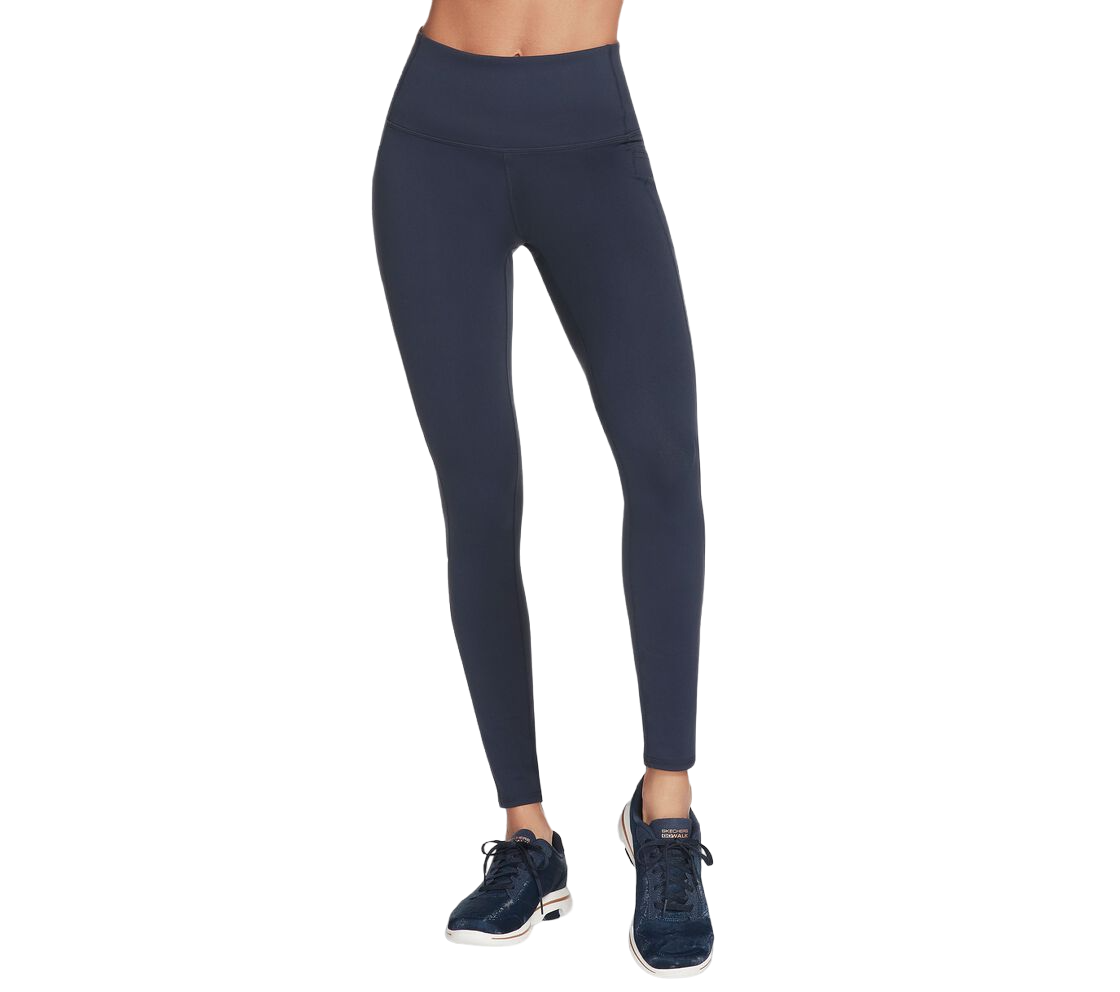 Skechers, GoWalk, Sports Women Synthetic Leggings, Dark Blue, Size 10 - Feel You