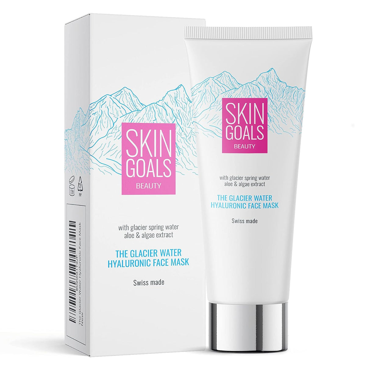 Skin Goals Beauty, The Glacier, Aloe Vera & Algae Extract, Rejuvenating, Cream Mask, For Face, 75 ml - Feel You