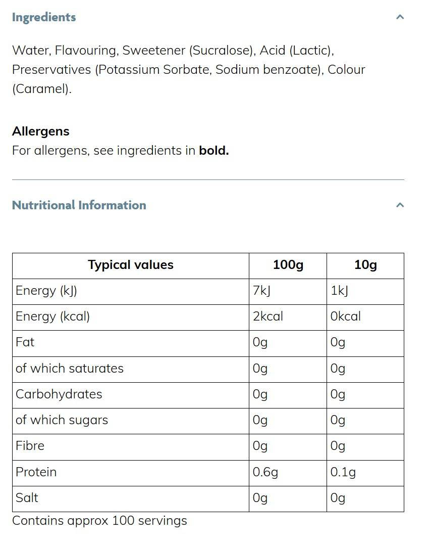 Skinny Barista Zero Calorie Coffee Syrup | Cookie Dough - 1000 мл - Feel You