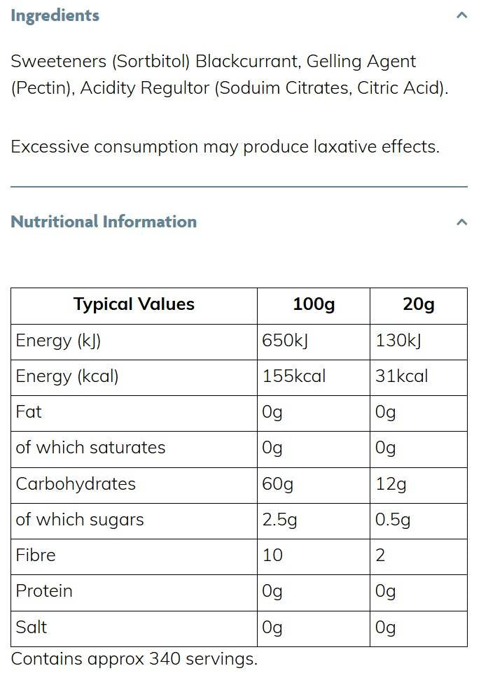 Skinny Jam | Blackcurrant - 340 грама - Feel You