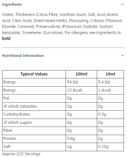 Skinny Syrup | Garlic & Herb - 425 мл - Feel You