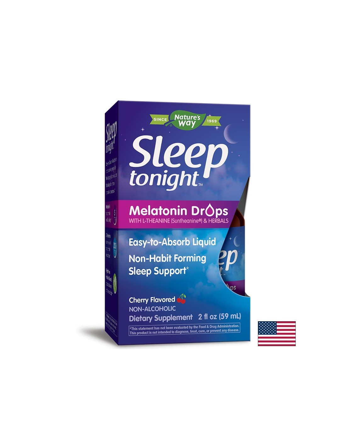 Sleep Tonight™ / Мелатонин, Л-теанин и билки (капки) х 59 ml - Feel You
