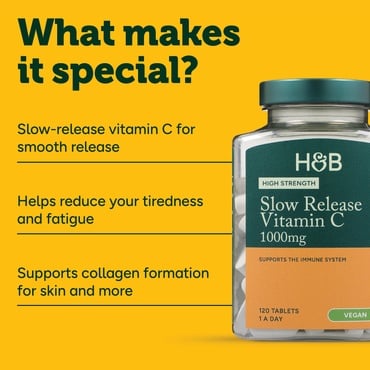 Slow Release Vitamin C 1000 mg - 120 Таблетки - Feel You