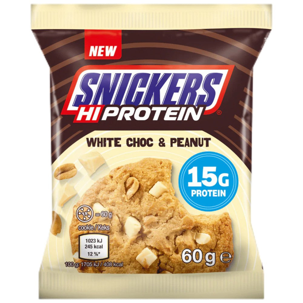 Snickers High Protein Cookie - White Chocolate & Peanut - 60 грама - Feel You