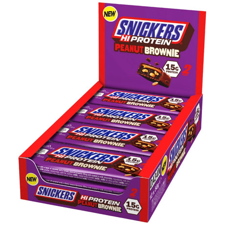 Snickers HiProtein Bar | Peanut Brownie - 12 x 50 грама - Feel You